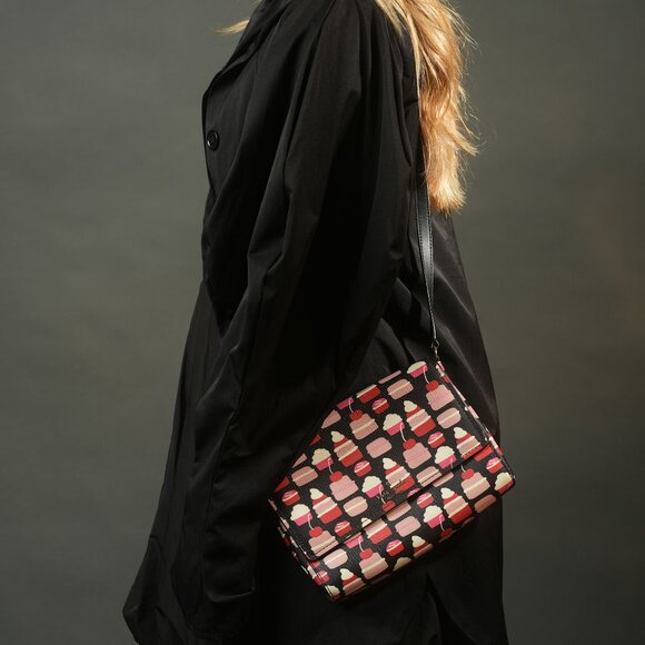 Kate Spade Pastries & Cupcakes Bag - fun print crossbody - Picture 2 of 9